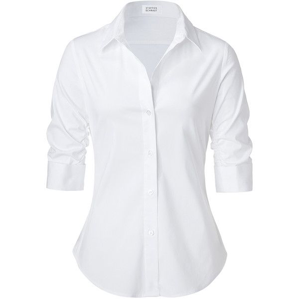 white blouse steffen schraut white valencia fancy blouse via polyvore tyicwye