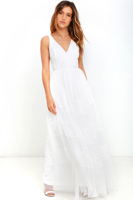 white lace maxi dress lovely white dress - lace dress - maxi dress - $78.00 vcjducw