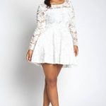 white plus size dresses yk lace skater dresscustom made to orderlace skater dress by yk. crafted in qezinjx