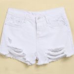 white shorts white ripped fringe denim shorts txnsacw