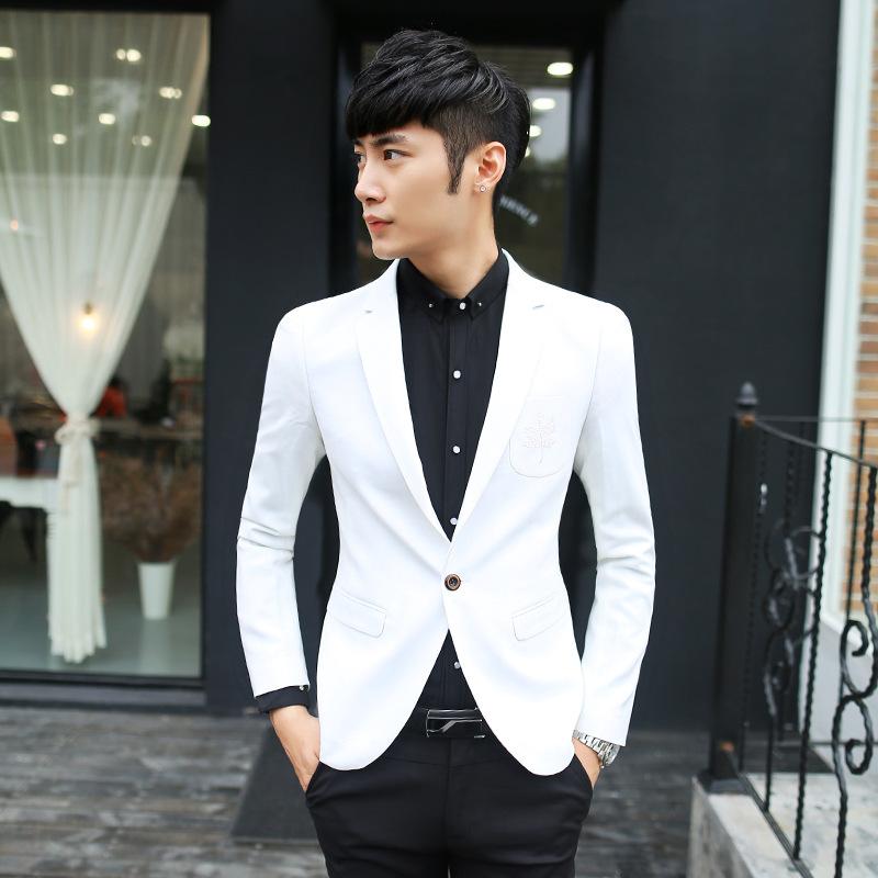 white suits for men 2018 menu0027s slim fit white blazer suit jacket groomsmen suits 1 button from rgvjeyv