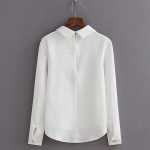 white tops new autumn women sweet three cats print long sleeve chiffon blouse shirts vtctthm