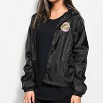 windbreaker jackets santa cruz other dot black windbreaker jacket ... iaubavn