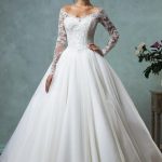 winter wedding dresses a-line ball gown empire mini jewel v-neck long sleeve bell empire dropped rqltubw