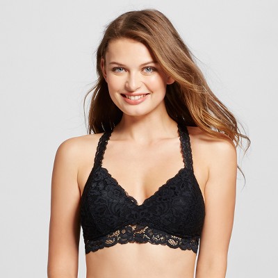 womenu0027s push-up racerback lace bralette ... ftzrjoe