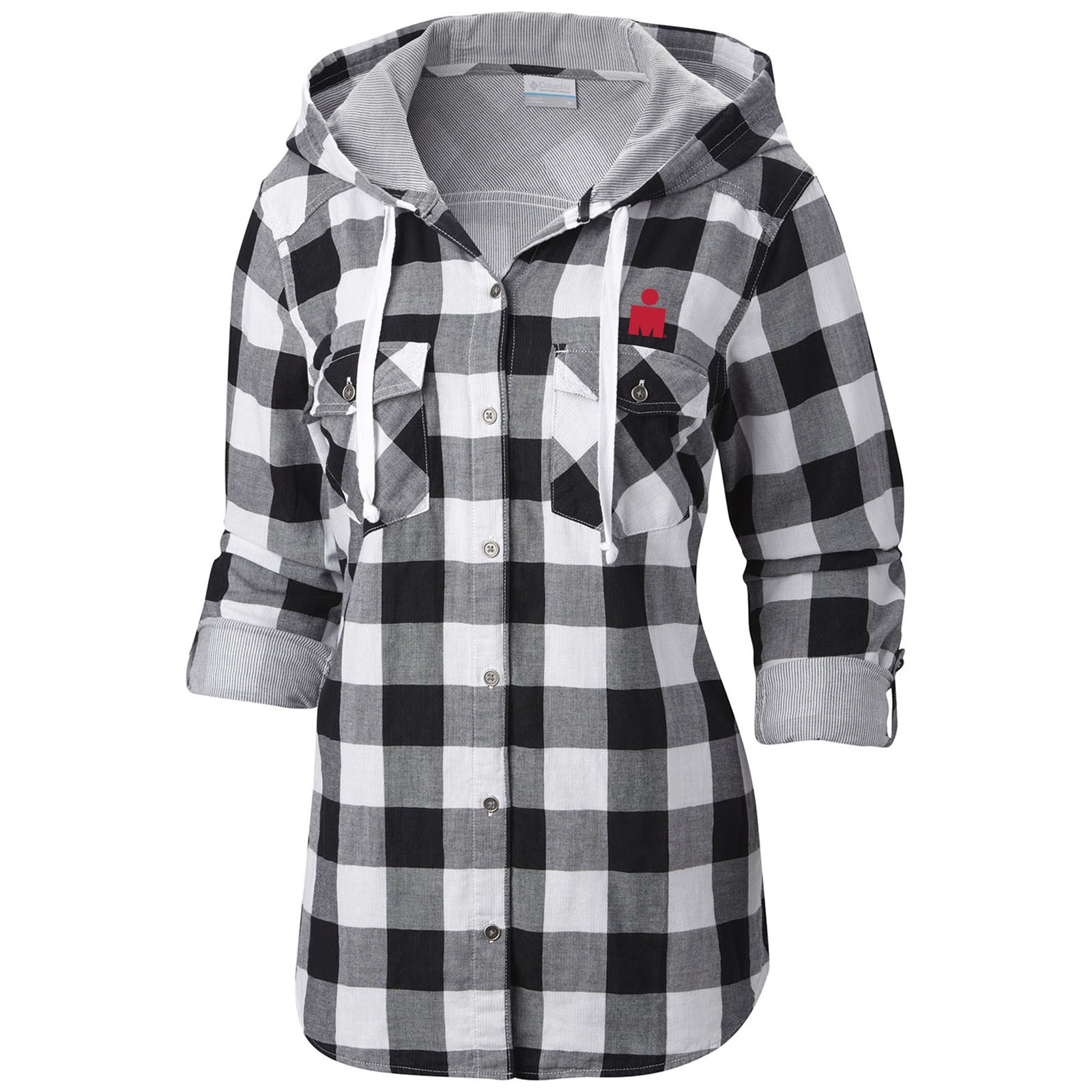 womens flannel shirt ironman columbia womenu0027s times two hooded flannel shirt mscxnml