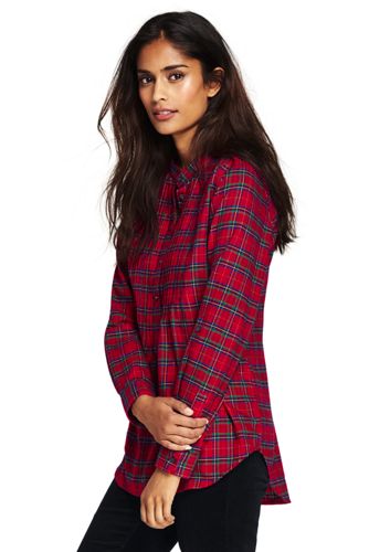 womens flannel shirt womenu0027s flannel pleated tunic ipsvosr