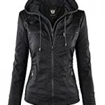 womens jackets ll womens hooded faux leather jacket ewfjrfz