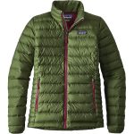 womens jackets patagonia - down sweater jacket - womenu0027s - buffalo green gumdoft