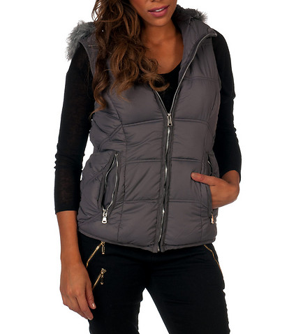 womens puffer vest home / womens shop by brands / ymi / fully lined faux fur xtscadn