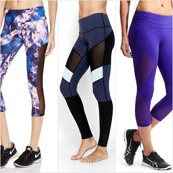 workout leggings rock the mesh legging trend in yoga, at spin, and on your next gswhdmz