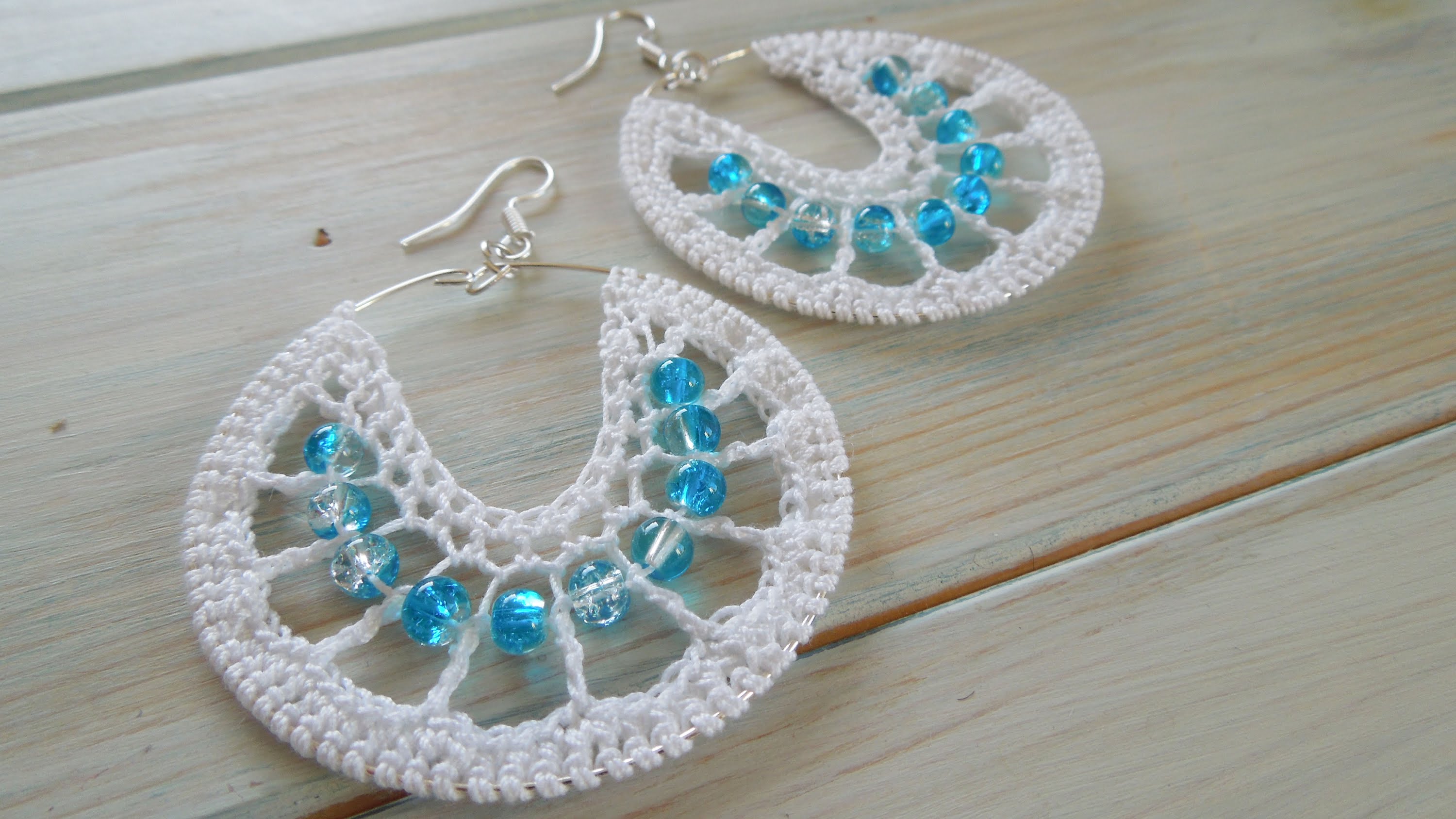 (crochet) how to crochet earrings version 1 vbwdyub