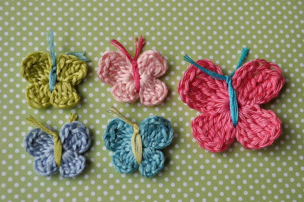 3 minute crochet butterfly pattern | allfreecrochet.com zrktzpg