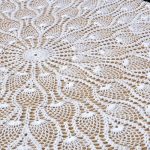 90 inch round lace crochet tablecloth | something vintage rentals mdrdygs