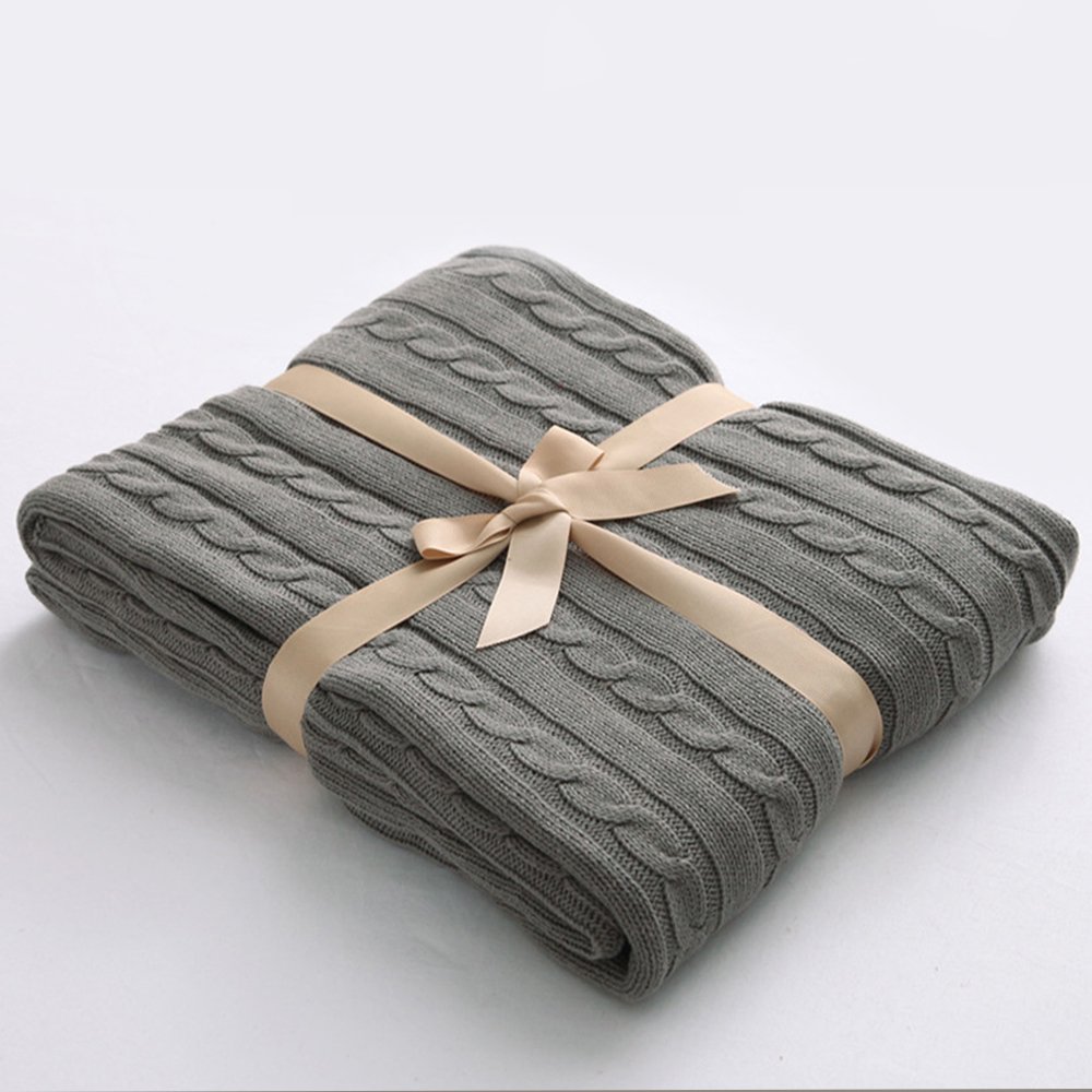 amazon.com: ntbay 100% cotton cable knit throw blanket super soft warm  multi yyyswax