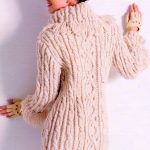 aran knitting patterns womans aran cable/bobble 3/4 coat fringed collar/cuffs 32 - 45 cffplnt
