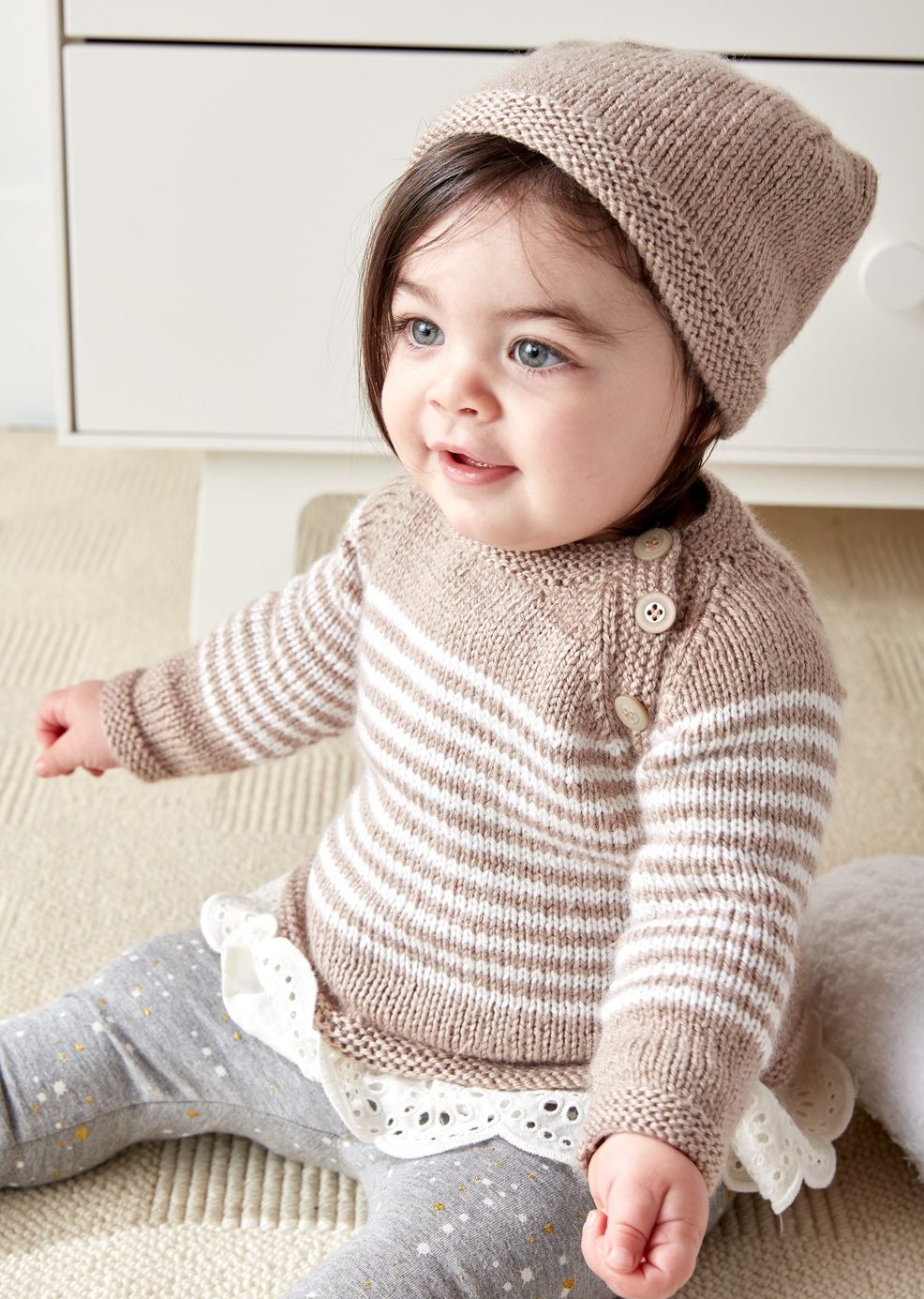 baby knitting patterns free knitting pattern for easy wee stripes baby sweater and hat bsafrfn