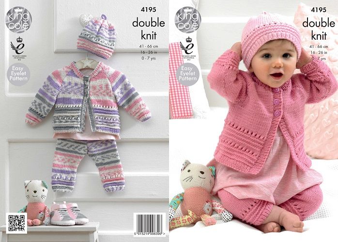 baby knitting patterns king cole cherished dk coat hat leggings baby knitting pattern 4195 bejwgqo