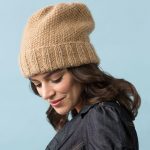 beanie knitting pattern seed stitch slouchy hat kygygtc