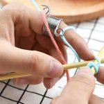 Best Knitting Accessories knitting ring tool for finger | 2 loop stranded knit ring | knitting vyphskz