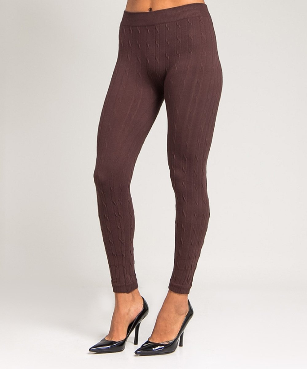 cable knit leggings brown cable-knit leggings ... lmgodur