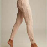 cable knit leggings lemon legwear rosewater plush cable-knit leggings fbdgpyc
