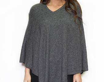 Cashmere poncho plain cashmere poncho nwczogu