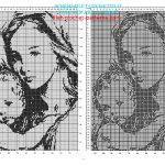 chic free filet crochet patterns blessed virgin mary and child free filet asrzjwt