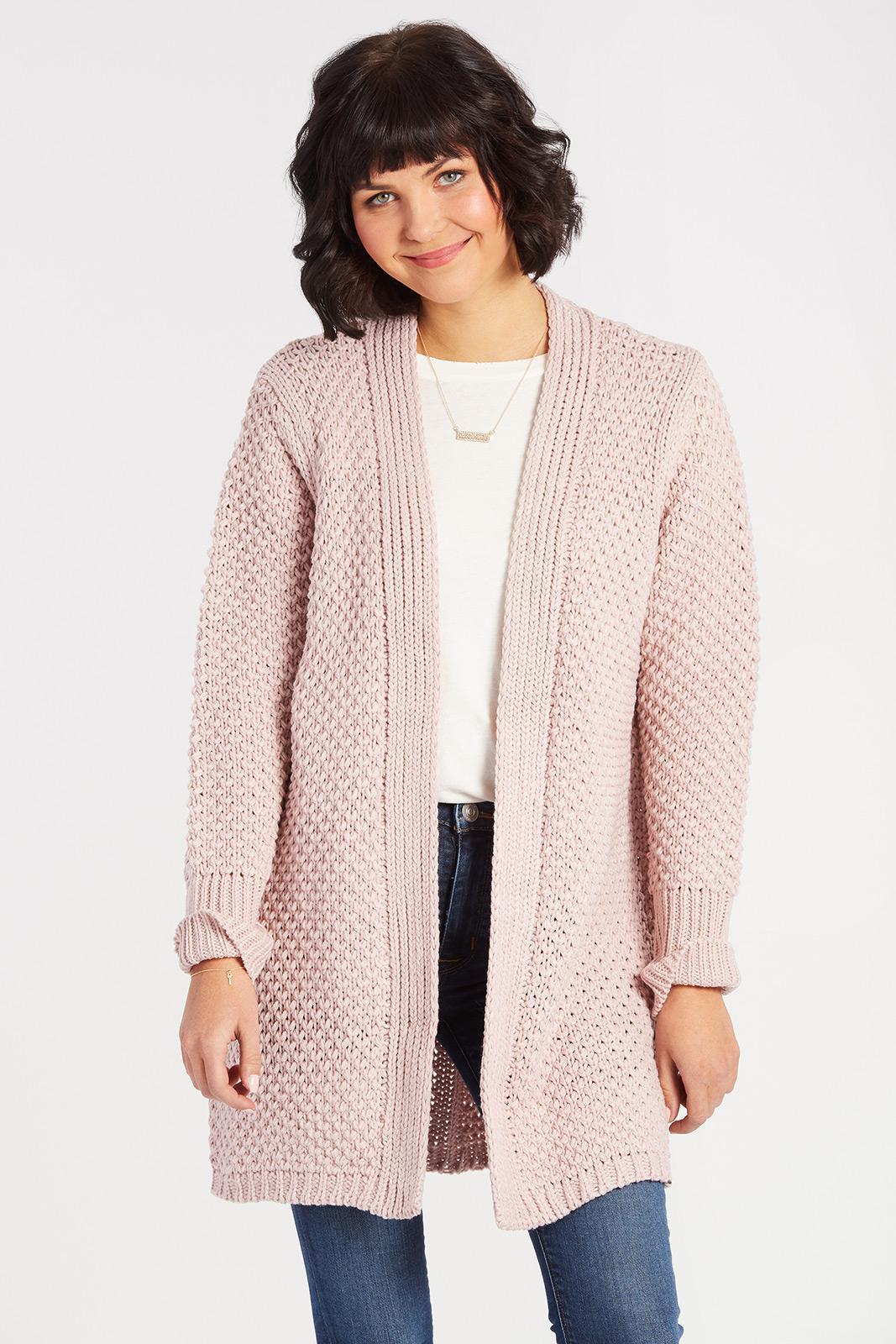 chunky knit cardigan ivory chunky knit cardigan blush ... haujfua