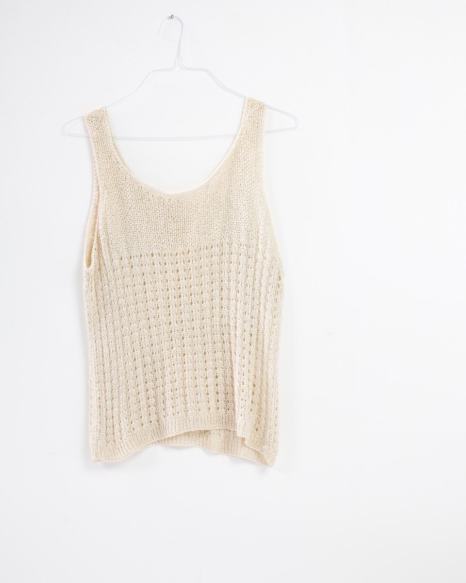 cream crochet tank top tgwjwgv