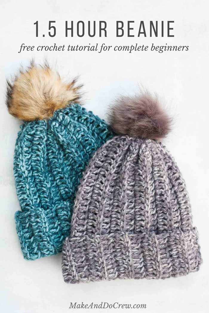 Crochet Beanie Pattern crochet a hat in an hour! this free crochet hat pattern for beginners upaweur