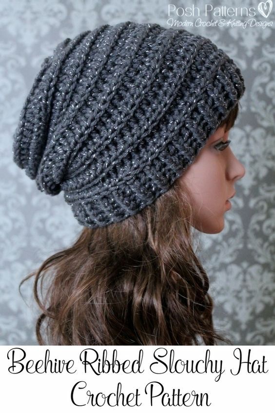 Crochet Beanie Pattern crochet pattern - easy crochet pattern - crochet slouchy hat pattern - tpnqvrg