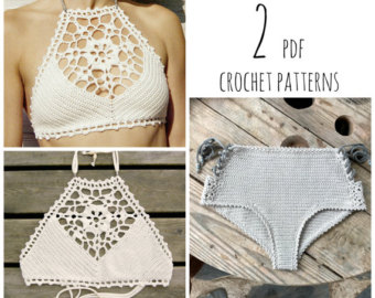 crochet bikini pattern pdf-files for 2 crochet patterns: venus crop top and aliyah crochet bikini mjhkzuf