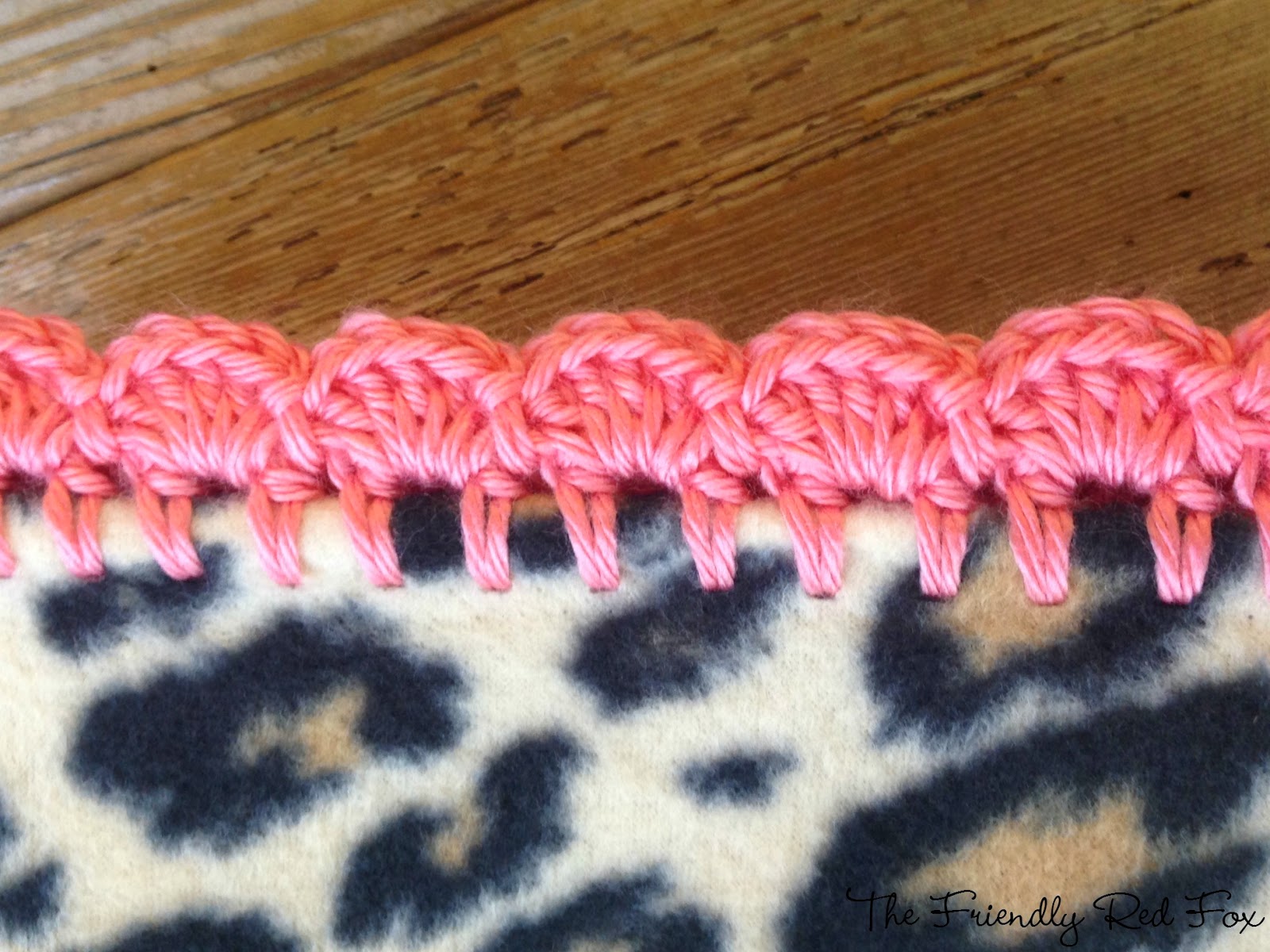 crochet blanket edging crochet edge on fleece blanket tutorial - the friendly red fox ovwaxbi