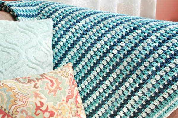 Crochet Blanket Patterns sea glass crochet afghan pattern | www.petalstopicots.com | #crochet #afghan wtfxoli