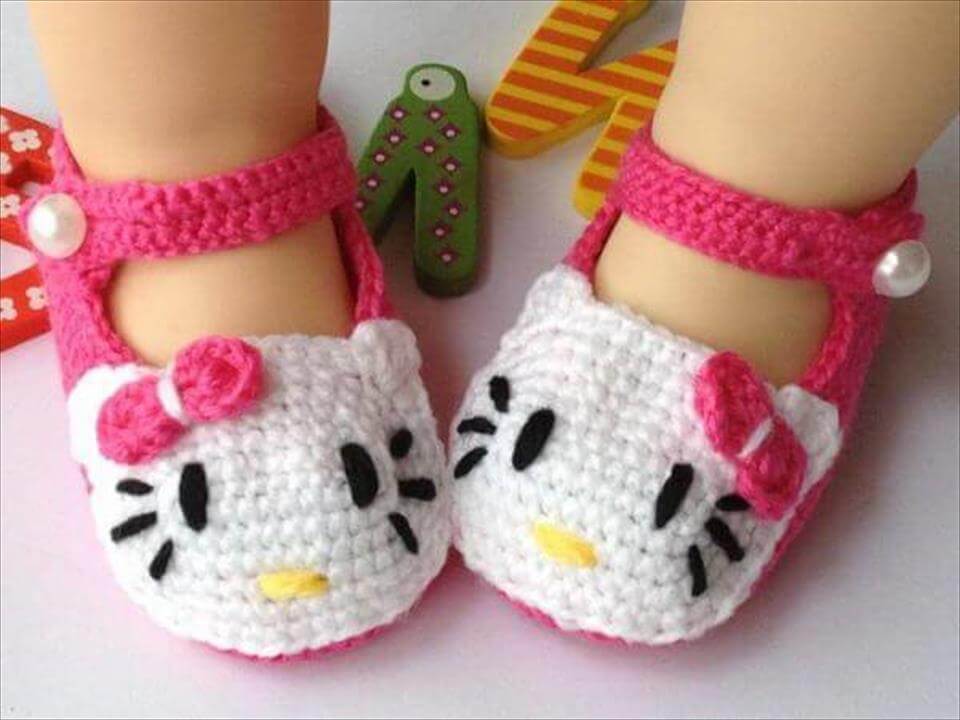 crochet booties free crochet hello kitty baby booties atdtleq