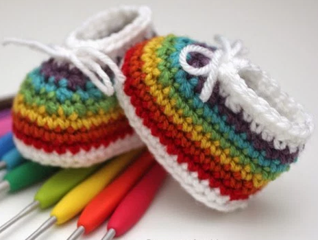 crochet booties rainbow easy crochet baby booties hpozeev