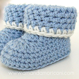 crochet booties ravelry: cozy cuffs crochet baby booties pattern pattern by amanda moriconi eucewvz