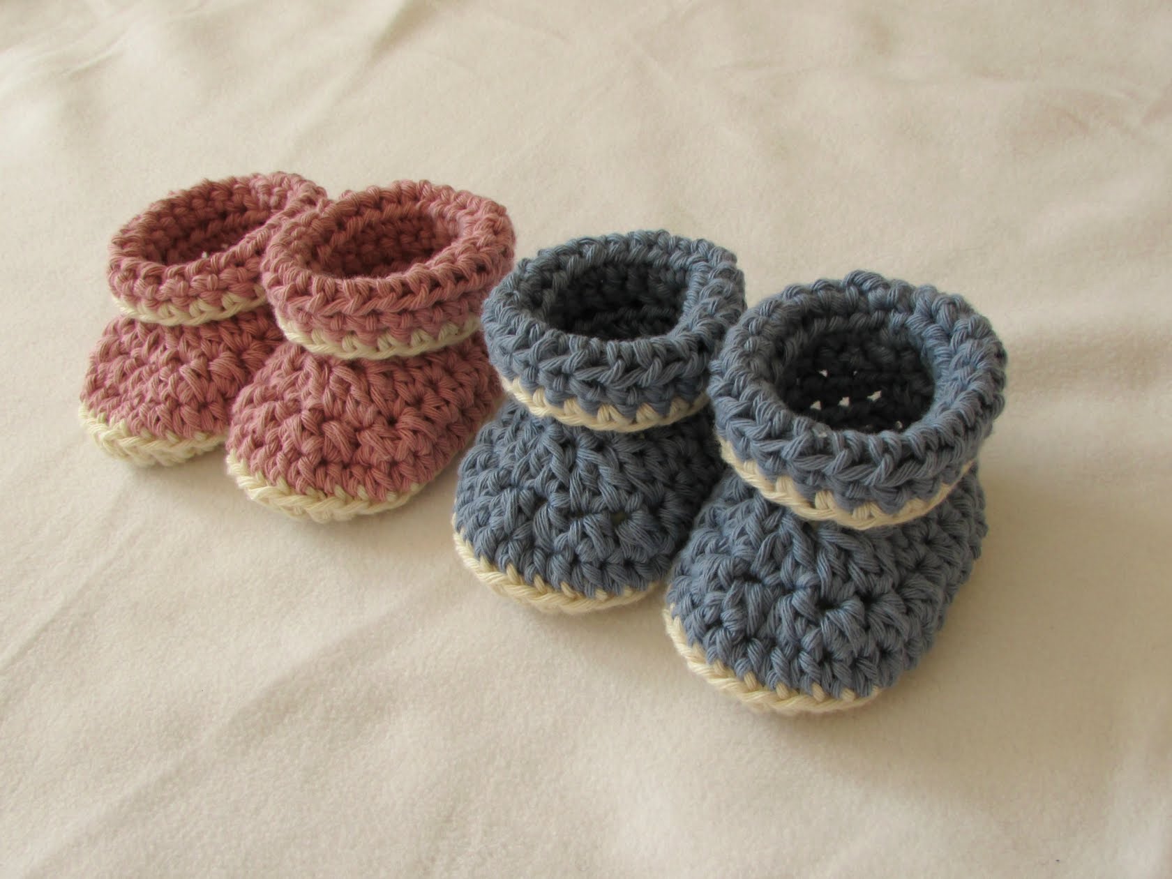 crochet booties very easy crochet cuffed baby booties tutorial - roll top baby shoes for asocjlk