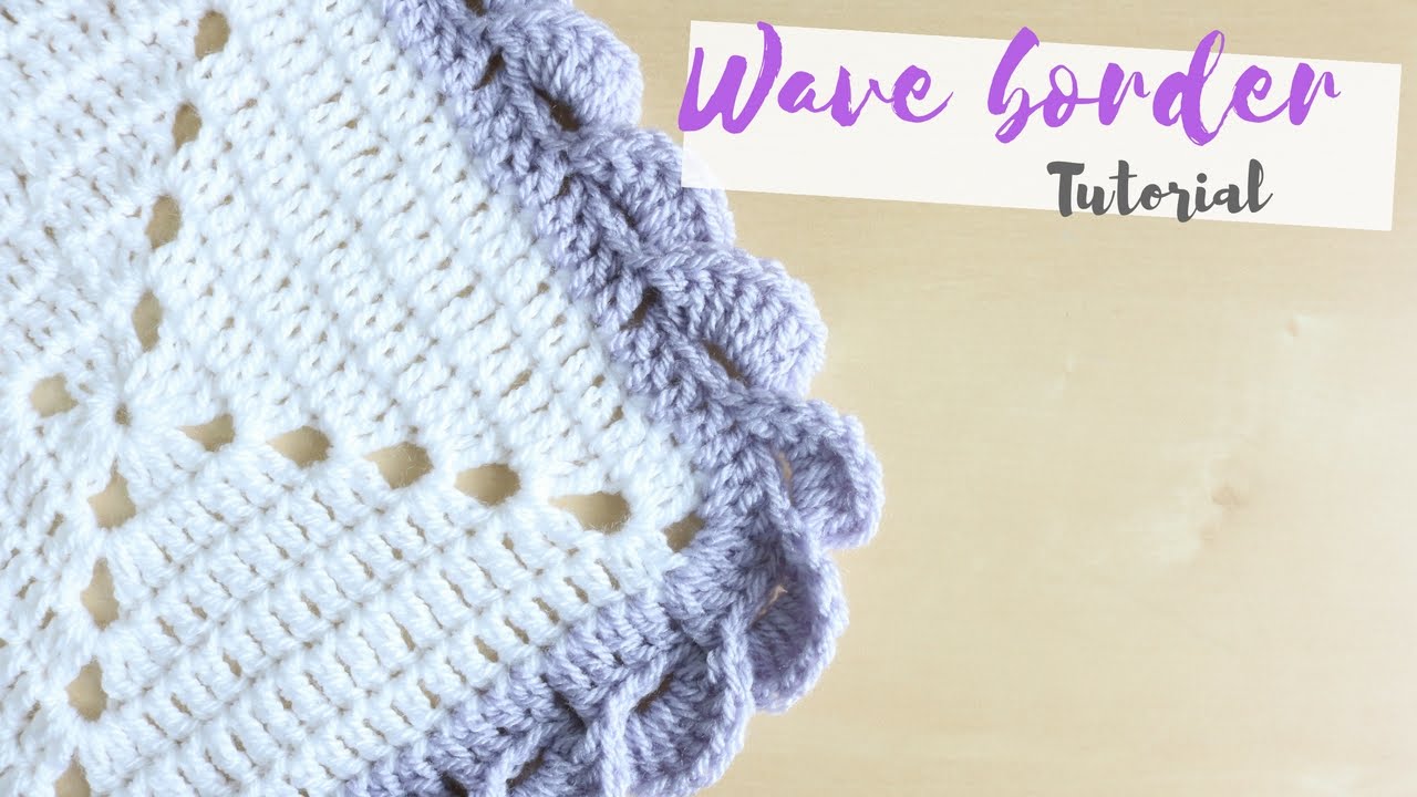 Crochet borders crochet: wave border tutorial | bella coco - youtube ohufpfk