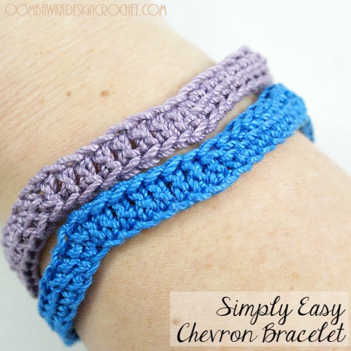 crochet bracelet free pattern simply easy chevron bracelet @oombawkadesign odyomoi