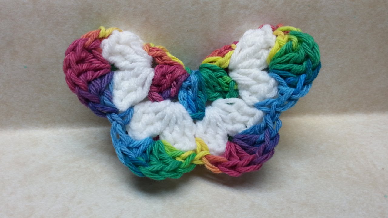 crochet butterfly crochet how to #crochet easy 3d butterfly #tutorial easy crochet tutorial  #136 sdechha