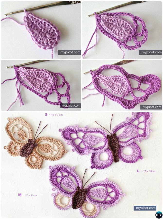 crochet butterfly pattern picot crochet butterfly free pattern iosqncf