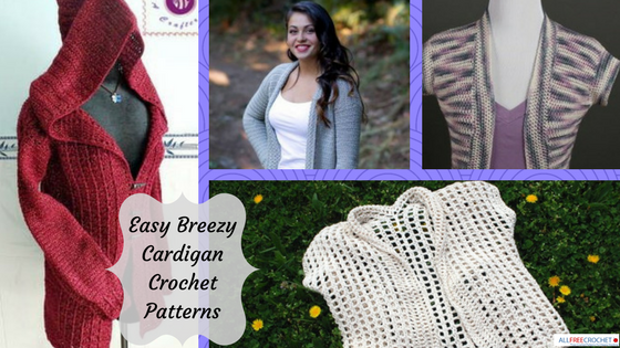 crochet cardigan pattern 40 easy crochet cardigan patterns | allfreecrochet.com cjxwscr