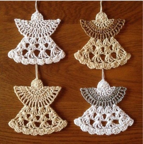 crochet christmas ornaments crochet christmas angels lisafxr