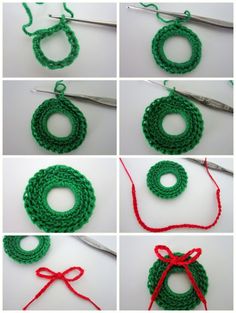 crochet christmas ornaments lacy crochet: mini christmas wreath free pattern in case i ever learn to arkodqf