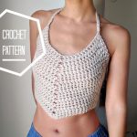 crochet crop top pattern, easy crochet tank top pattern, boho crochet top jrexkbs