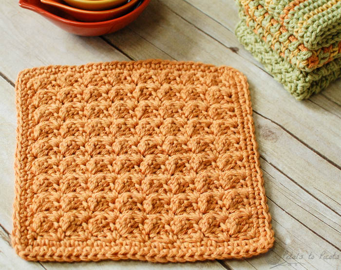 crochet dishcloth patterns textured crochet dishcloth from petals to picots ojxhmrj