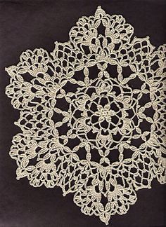 crochet doilies ravelry: lacy six point doily pattern by cheri mancini - free pattern - awcydep