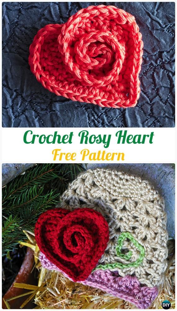 crochet heart applique free patterns tsrtvsr